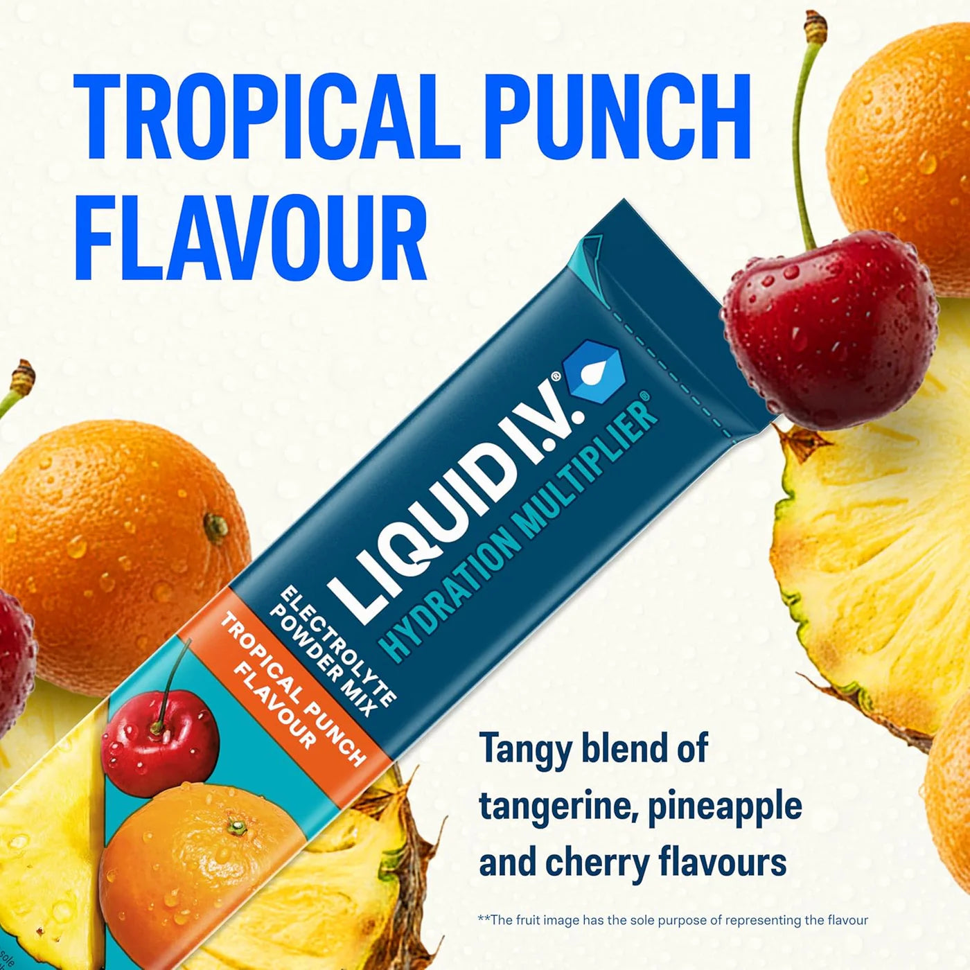Liquid I.V. Electrolyte Powder Sachets I 32 Sticks (£1 Per Stick) I Strawberry & Tropical Punch Bundle | On-The-Go Hydration